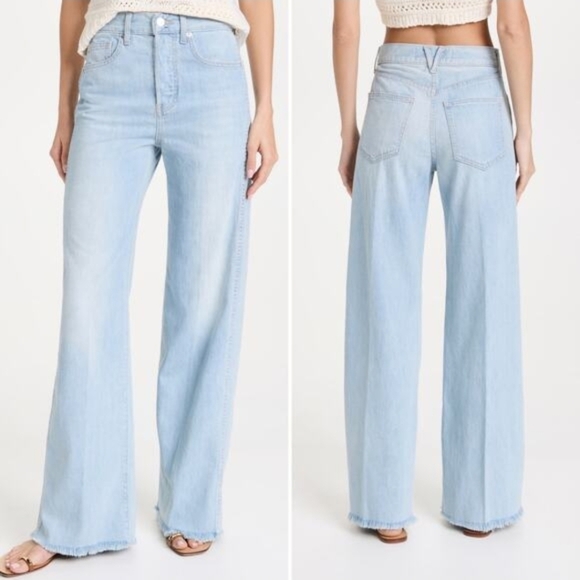 Veronica Beard Denim - Veronica Beard 100% Cotton Taylor Relaxed Wide-Leg High-Rise Size 28"
